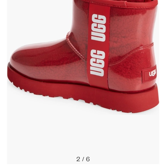 UGG Classic Clear with Shearling liner Mini Waterproof Boots Big kid Sz.5 NEW - Picture 3 of 4